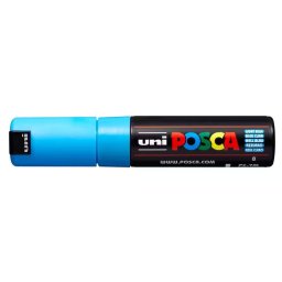 Marker UNI Posca PC-7M, varf rotund, 4.5-5.5mm, bleu