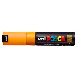 Marker UNI Posca PC-7M, varf rotund, 4.5-5.5mm, galben intens