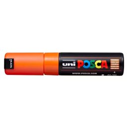 Marker UNI Posca PC-7M, varf rotund, 4.5-5.5mm, portocaliu