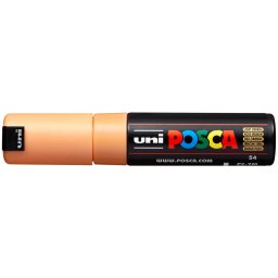 Marker UNI Posca PC-7M, varf rotund, 4.5-5.5mm, portocaliu deschis