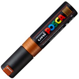 Marker UNI Posca PC-8K, varf tesit, 8.0mm, bronz