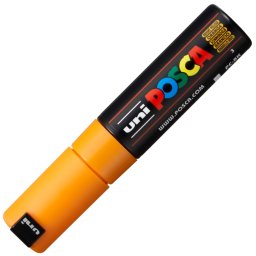 Marker UNI Posca PC-8K, varf tesit, 8.0mm, galben intens