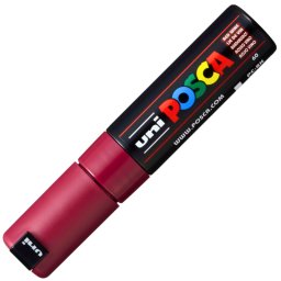Marker UNI Posca PC-8K, varf tesit, 8.0mm, grena