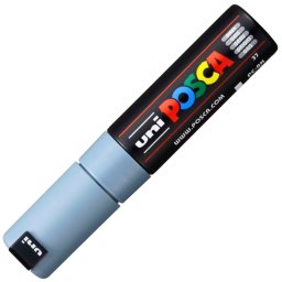 Marker UNI Posca PC-8K, varf tesit, 8.0mm, gri