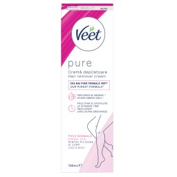 Crema Depilatoare Veet Pure pentru Piele Normala, 100 ml