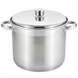 Oala cu capac metalic Rosberg R51211B30S, 30x23 cm, 16.2 L, Inductie, Inox