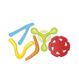 Set de 5 jucarii zburatoare, TechnoK, frisbi si bumeranguri