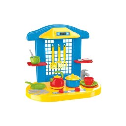 Bucatarie pentru copii, Technok, cu 18 accesorii, multicolor