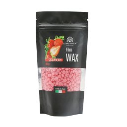 Ceară pentru epilare Film Wax, Global Fashion, 100 g, Căpșuni