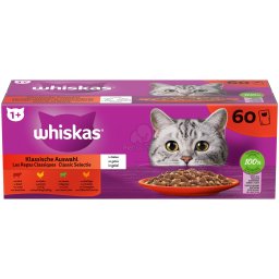 Whiskas Selecție Clasică - hrană umedă 60 x 85 g - în aspic