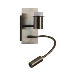 Veioză LED flexibilă Brilagi NUBILA 1xE27/25W/230V + LED/3W alamă