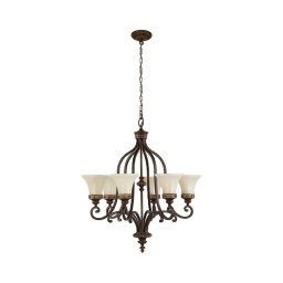 Lustră pe lanț DRAWING Feiss FE-DRAWING-ROOM6 ROOM 6xE27/60W/230V