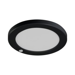 Corp de iluminat LED cu senzor 2 în 1 Kanlux 24605 ERGA LED/17W/230V 3000/4000/6500K negru