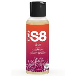 Stimul8 S8 Ulei de Masaj 125ml Ceai Verde si Flori de Liliac Amestec Unic de 3 Uleiuri Puternice