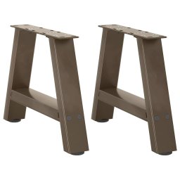 Picioare masuta de cafea în forma A 2 buc 30x(30-31) cm otel GartenMobel Dekor