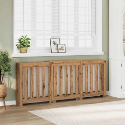 Masca pentru calorifer stejar artizanal 205x21,5x83,5 cm lemn GartenMobel Dekor