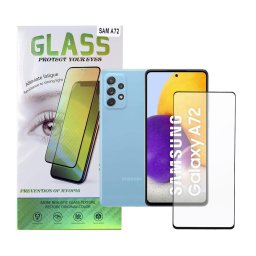 FOLIE STICLA Spacer pentru Samsung Galaxy A72, grosime 0.3mm, acoperire totala ecran, strat special anti-ulei si anti-amprenta, Tempered Glass, sticla 9D, duritate 9H "SPPG-SM-GX-A72-TG