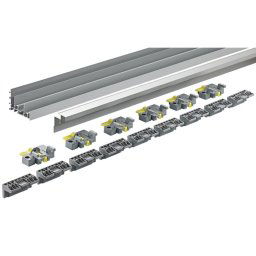 TopLine XL - Set profiluri aluminiu si cleme fixare