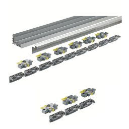 TopLine XL - Set profiluri aluminiu si cleme fixare
