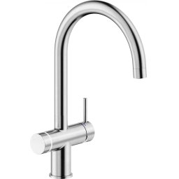 Baterie de bucatarie Nobili Sorgente Frizza LV0K133/EFRIX, apa filtrata, apa carbogazoasa, conectivitate WiFi, Inox periat