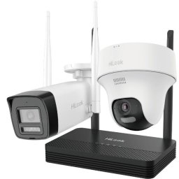 Kit 2 camere Wifi bullet + turret cu NVS HiLook IKS-2042BTH-PH/W