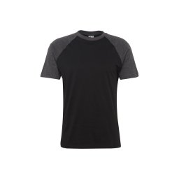 Urban Classics Tricou gri închis / negru