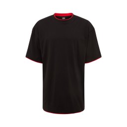 Urban Classics Big & Tall Tricou roșu / negru