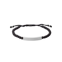 FOSSIL Brățară negru / argintiu