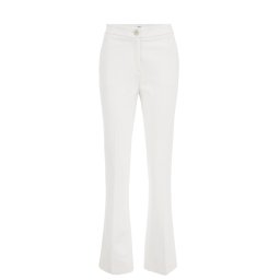 WE Fashion Pantaloni cu dungă alb