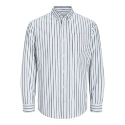 JACK & JONES Cămașă 'JJEOxford' albastru închis / alb