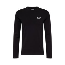 EA7 Emporio Armani Tricou negru / alb