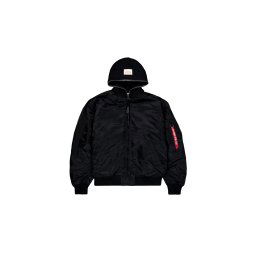 ALPHA INDUSTRIES Geacă de primăvară-toamnă 'MA-1 D-Tec Studio LW' roșu / negru / alb