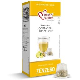 Italian Coffee Ceai Lamaie cu Ghimbir compatibile Nespresso 10 capsule