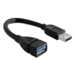 Delock Extension cable USB 3.0 A-A 15 cm male / female, black