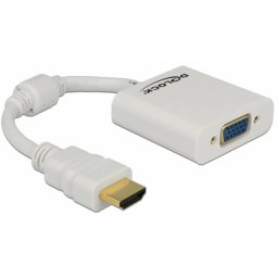 DELOCK HDMI VGA/D-Sub Convertor Alb 10cm 65346