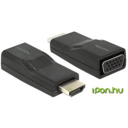 DELOCK HDMI VGA/D-Sub Convertor Negru 5cm 65655