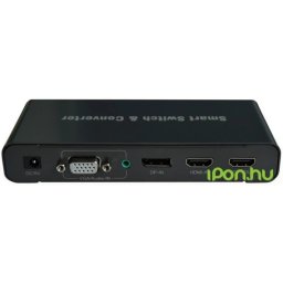 ROLINE VGA/D-Sub + HDMI + DisplayPort HDMI Convertor Negru 2m 14.01.3568-5