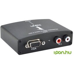 LINDY HDMI VGA/D-Sub + RCA Convertor Negru 5cm 38165