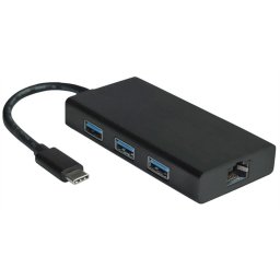 VALUELINE USB 3.1 Type C HUB 3 portos + Gigabit Ethernet Adapter