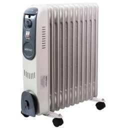 TOO OFR-11-2500-121 2500W 11 membru electric radiator de ulei alb / gri