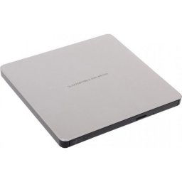 LG GP60NS60 Ultra-Slim Portable DVD Burner and Drive with M-DISC Support argint