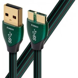 AUDIOQUEST USB 3.0 USB 3.0 Micro-B Convertor Negru-Verde 75cm USBFOR301.5MI