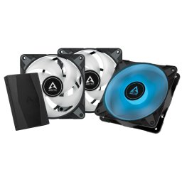 ARCTIC COOLING P12 PWM PST RGB 0dB 3 bucăţi set + RGB iluminare controller