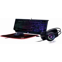 GEMBIRD Phantom 4 az 1-ben Gaming set maghiar negru