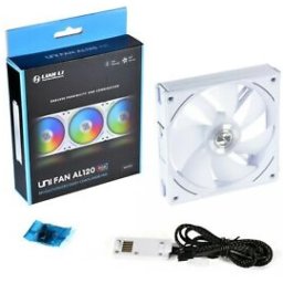 LIAN LI UNI FAN AL120 RGB PWM 12cm RGB Alb Alu