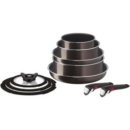 TEFAL L1509473 Ingenio Intense Tigaie set 10 cu părţi set negru