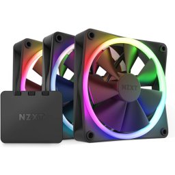NZXT F120 RGB 3 bucăţi set control negru