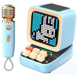 DIVOOM DITOOMIC Boxă cu microfon albastră