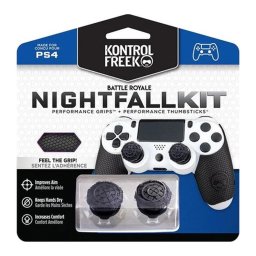 KONTROLFREEK Nightfall Kit performance PS4 grip thumbsticks negru