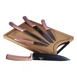 BERLINGER HAUS BH/2554A set cuțite bambus cu o placă de tăiat 6 cu părţi